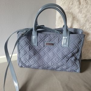 Vera Bradley grey satchel/crossbody